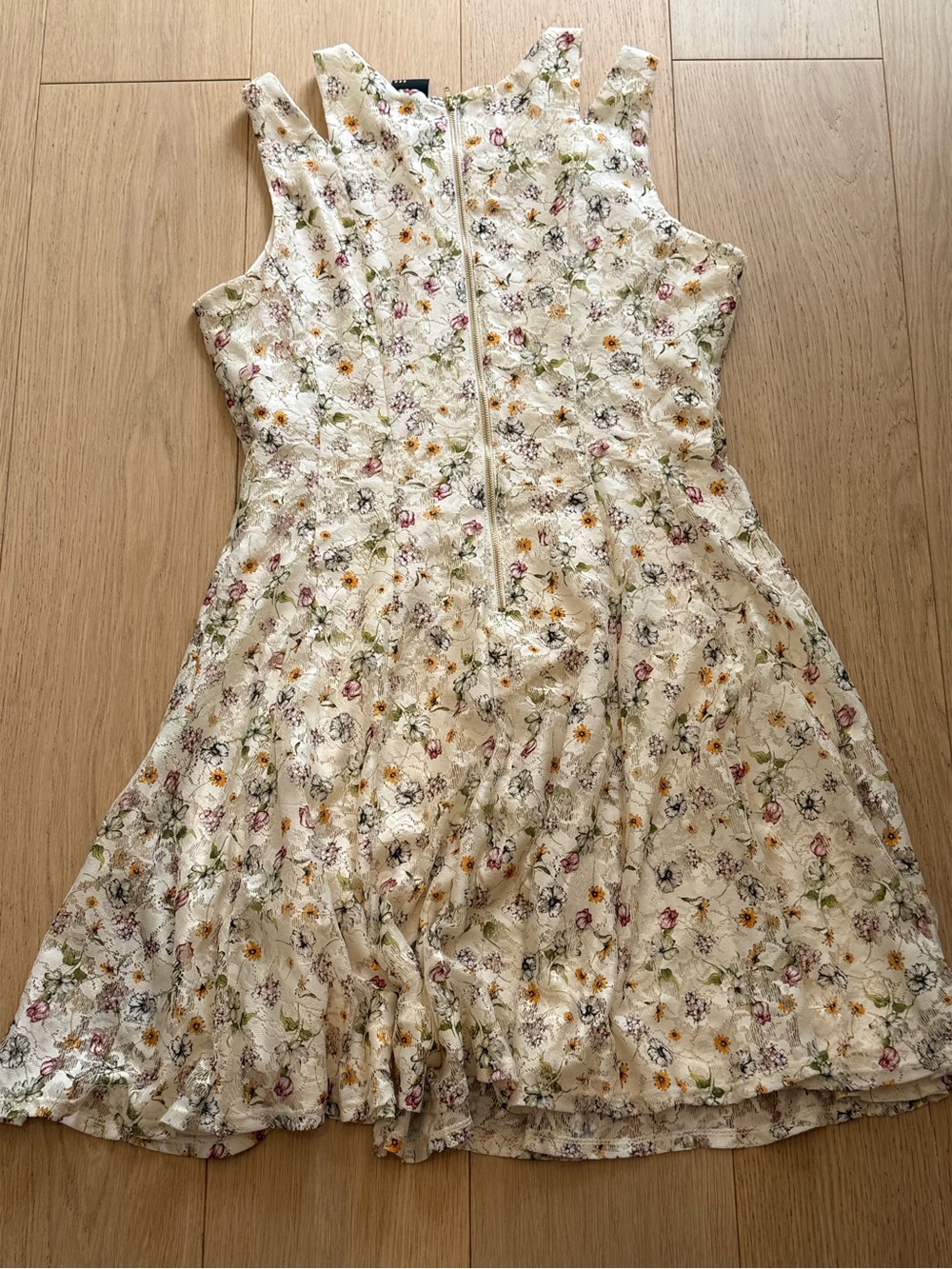 BNWOT Floral Lace Fit & Flare Romantic Garden Party Cottagecore Wedding Guest - Picture 6 of 8